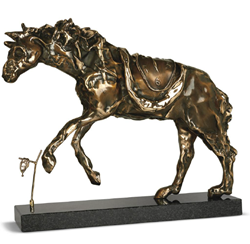Horse Saddled With Time by Salvador Dali - Bronze Sculpture sized 22x17 inches. Available from Whitewall Galleries